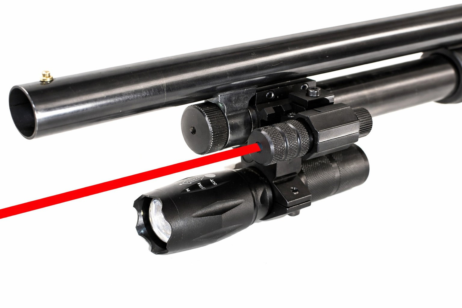 TRINITY 1000 Lumen Flashlight Red Laser Combo for Stoeger P3000 12 Gauge Pump Shotgun Rail Mount
