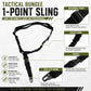 TRINITY One Point Bungee Sling with Quick Detach Hook Tactical Black Sling