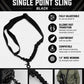 One Point Bungee Sling with Quick Detach Hook – Tactical Single Point Sling Black