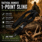 TRINITY One Point Bungee Sling with Quick Detach Hook Tactical Black Sling