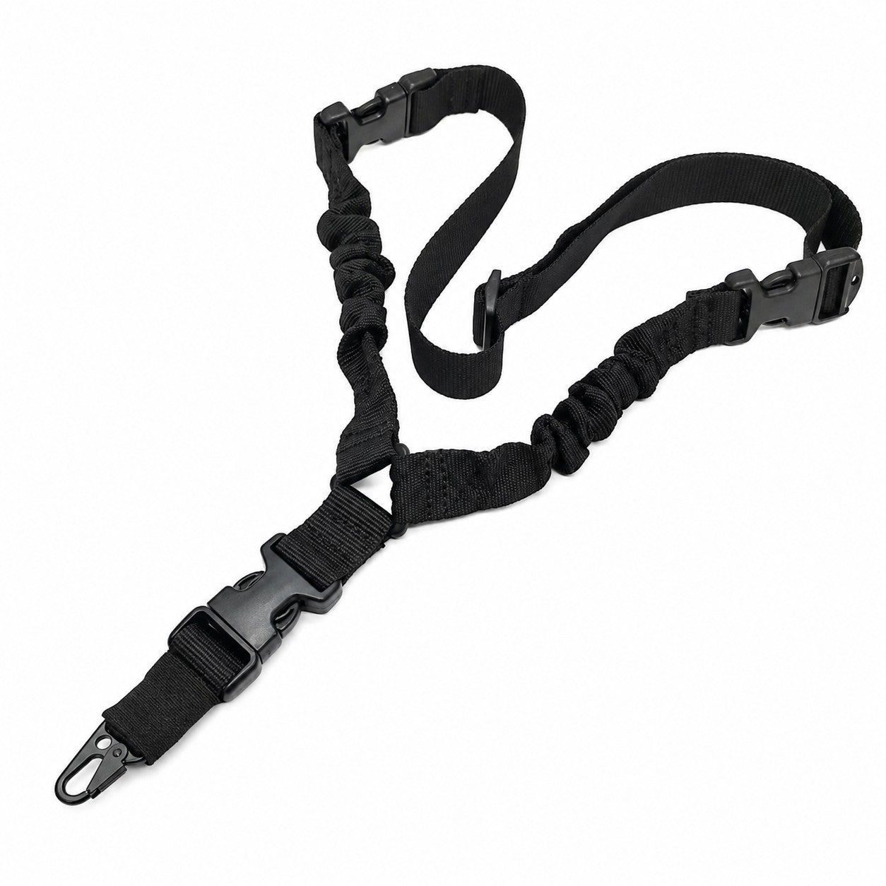 TRINITY One Point Bungee Sling with Quick Detach Hook Tactical Black Sling