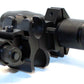 Tactical flashlight with red laser combo compatible with 20-gauge pumps.