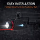 300 Lumen Tactical Flashlight with Red Laser Combo – Picatinny Rail Compatible Handgun Light