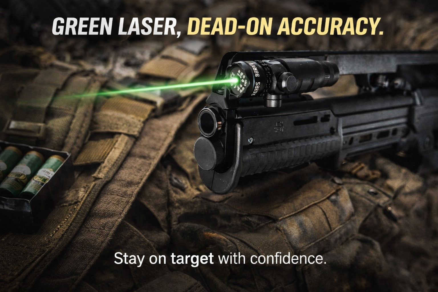 Green Dot Laser Picatinny Style Compatible With Kel-Tec KS7 12-Gauge.