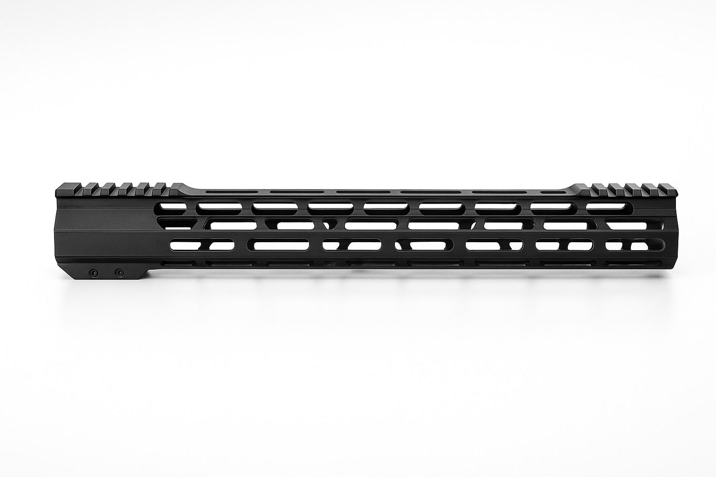 AR-15 Ultralightweight MLOK Free Float Handguard (J Style) 15" inches long.