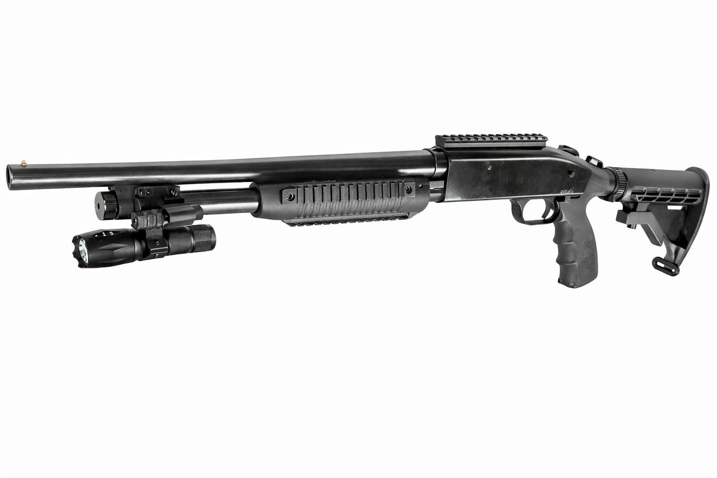 TRINITY 1000 Lumen Shotgun Flashlight & Red Laser Sight Kit Compatible With Mossberg 500 12 Gauge Picatinny Barrel Mount