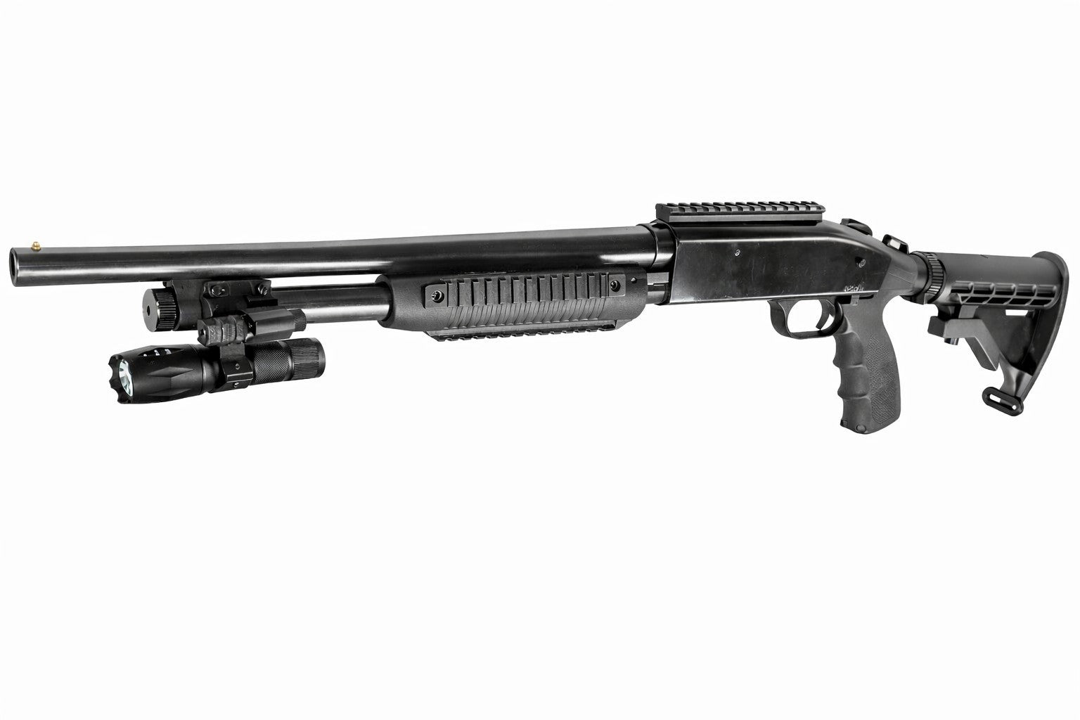 TRINITY 1000 Lumen Shotgun Flashlight & Red Laser Sight Kit Compatible With Mossberg 500 12 Gauge Picatinny Barrel Mount