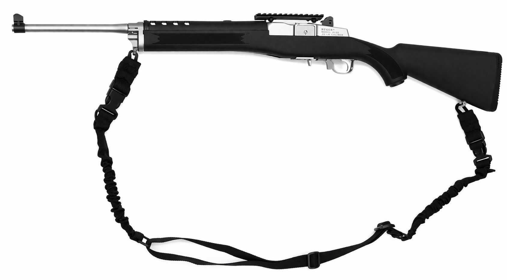 TRINITY Tactical 1 Point 2 Point Sling Black – Adjustable Bungee Rifle & Shotgun Carry Strap