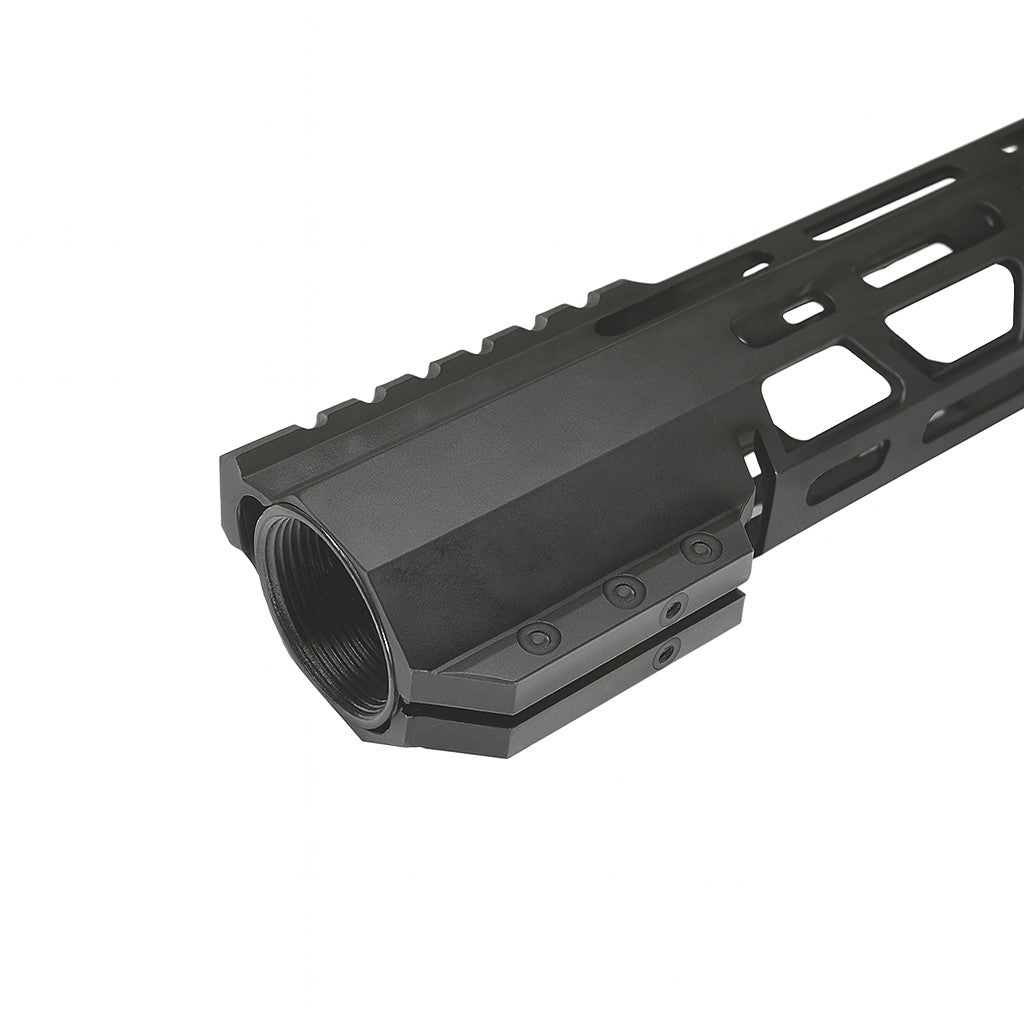 AR-15 Ultralightweight MLOK Free Float Handguard (J Style) 15" inches long.