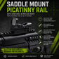 Saddle Mount Picatinny Rail with Side Rail & Reflex Sight for Stevens 320 12 Gauge
