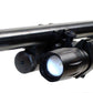 Trinity flashlight with mount compatible with 12-gauge pumps.