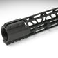 AR-15 Ultralightweight MLOK Free Float Handguard (J Style) 15" inches long.
