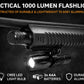 TRINITY 1000 Lumen Tactical LED Flashlight Compatible with UTAS UTS-15 – High Output Hunting & Home Defense Light