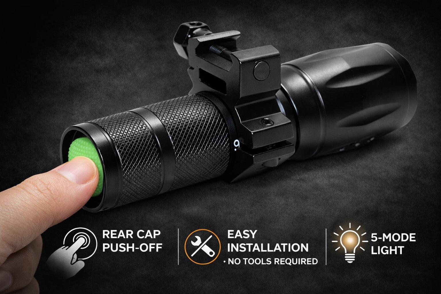 Tactical helmet flashlight voor in de rails van de MICH FAST helm | Accessoires | Military Collectibles 4U Tactical helmet flashlight voor in de rails van de MICH FAST helm | Accessoires | Military Collectibles 4U