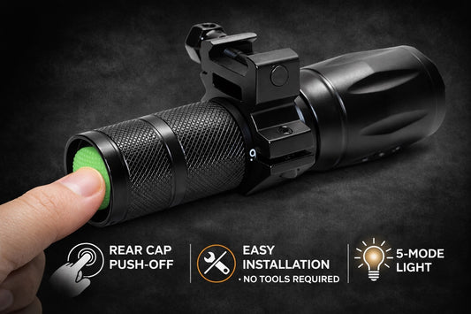1000 Lumen Flashlight Compatible With Black Aces Pro S4.