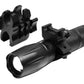 Trinity flashlight with mount compatible with 12-gauge pumps.