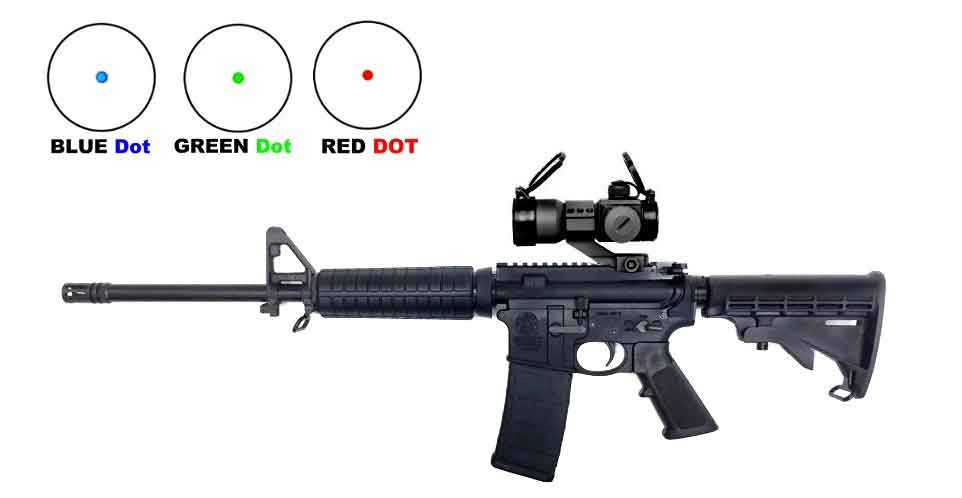 Tactical 1x30 Red Green Blue Dot Sight, Picatinny style compatible with Radikal NK1.
