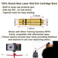 .9mm Caliber Red Laser Chamber Cartridge Round for Training.