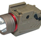 Trinity flashlight 300 lumen with red laser combo polymer body tan compatible with Canik TP9 model.