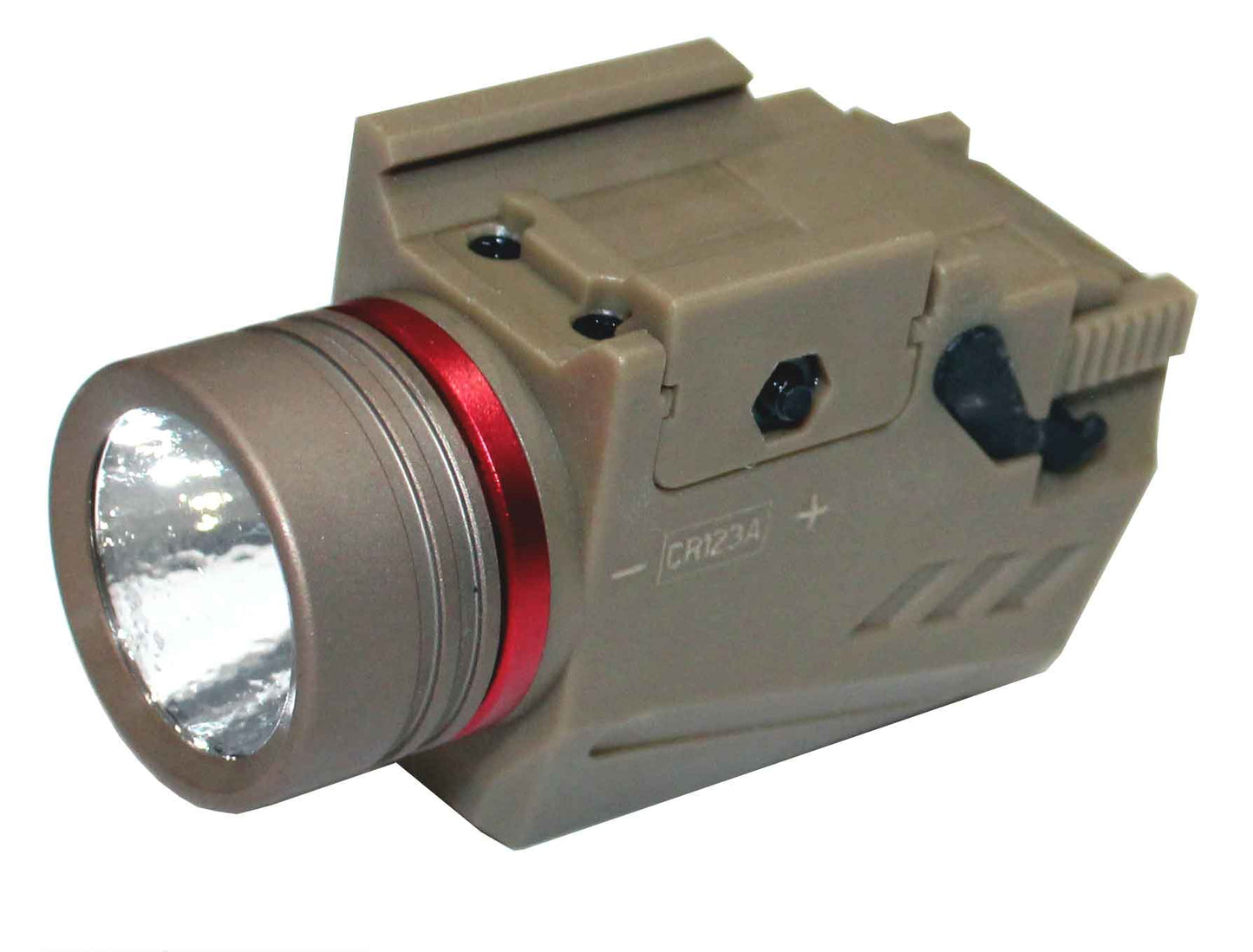 Trinity flashlight 300 lumen with red laser combo polymer body tan compatible with Canik TP9 model.