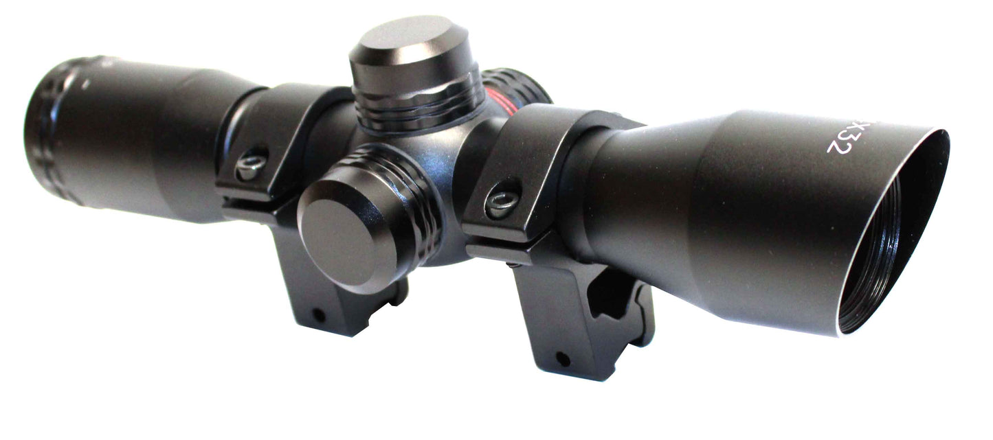 Gamo Recon G2 Whisper Air Rifle scope sight 4x32 aluminum Illuminated Red Green reticle.