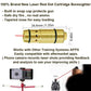 .45 Caliber Red Laser Chamber Cartridge Round for Training.