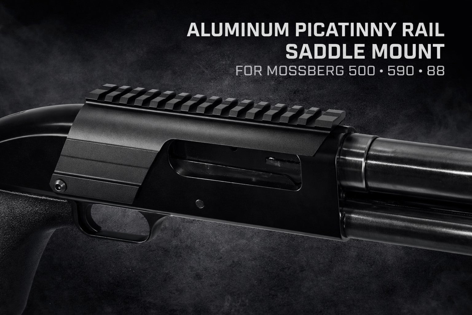 Mossberg 590 Shockwave Picatinny Rail Saddle Mount – Aluminum