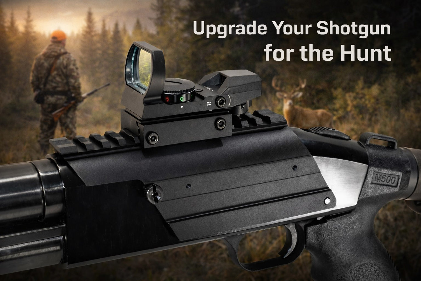 Aluminum Picatinny Rail Saddle Mount For Mossberg 500 12-Gauge