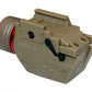 Trinity flashlight 300 lumen with red laser combo polymer body tan compatible with Canik TP9 model.