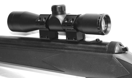Crosman RepeatAir 1077 air rifle scope sight 4x32 dovetail rail system aluminum black