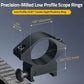 Low Profile 1" Rifle Scope Ring Mount for Picatinny Rails.