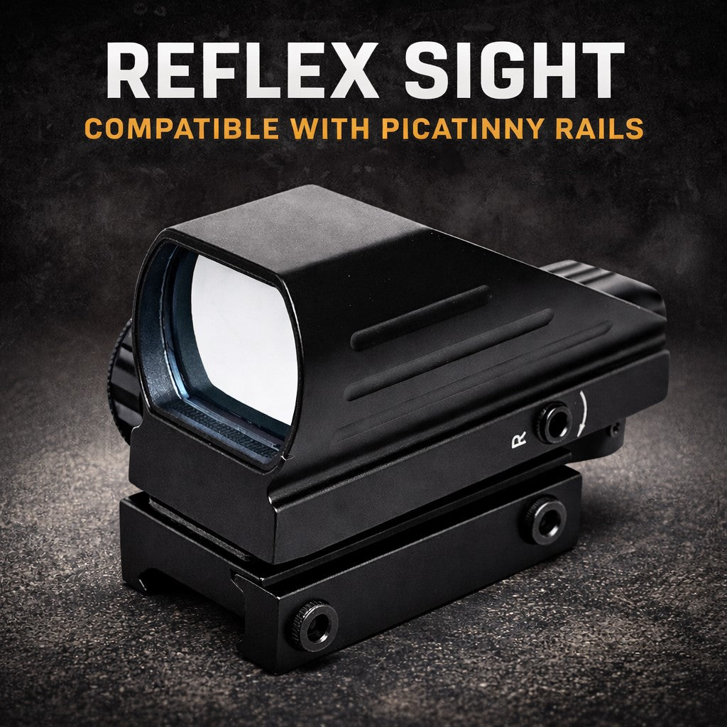 Tactical Reflex Sight with Red & Green Reticle – Picatinny Rail Compatible