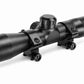 TRINITY JT 45 4x32 Scope Mil-Dot 1 Inch Tube Rings Aluminum Matte Black Hunting.