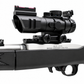 4x32 Tri-Color Mil-Dot Scope & Picatinny Mount Combo Compatible With Ruger 10/22
