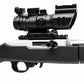 4x32 Tri-Color Mil-Dot Scope & Picatinny Mount Combo Compatible With Ruger 10/22