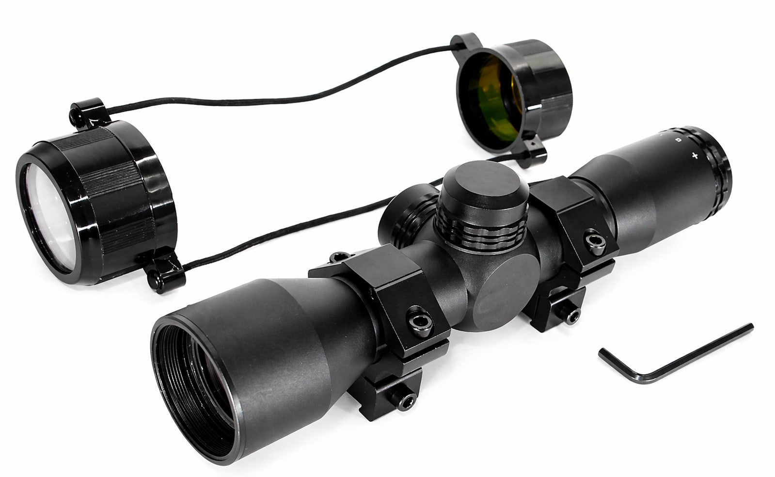 Crosman RepeatAir 1077 4x32 Scope Sight Dovetail 11mm Rail Mil-Dot Aluminum Black w/ Rings