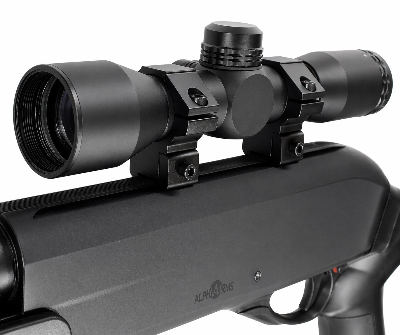 Crosman RepeatAir 1077 4x32 Scope Sight Dovetail 11mm Rail Mil-Dot Aluminum Black w/ Rings