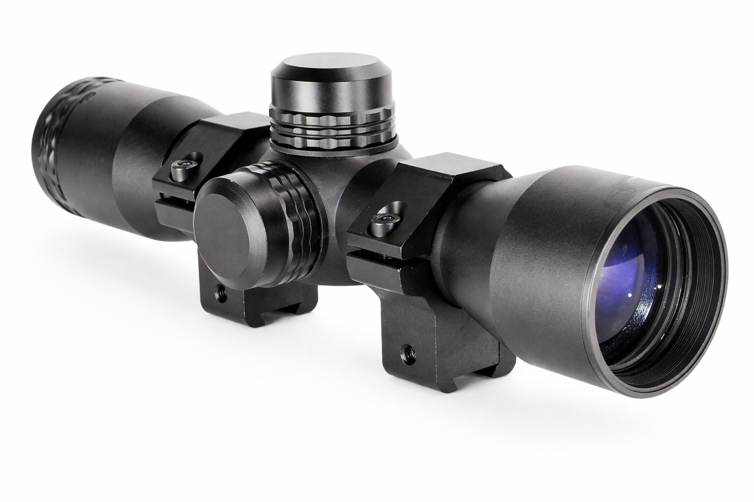 Crosman RepeatAir 1077 4x32 Scope Sight Dovetail 11mm Rail Mil-Dot Aluminum Black w/ Rings