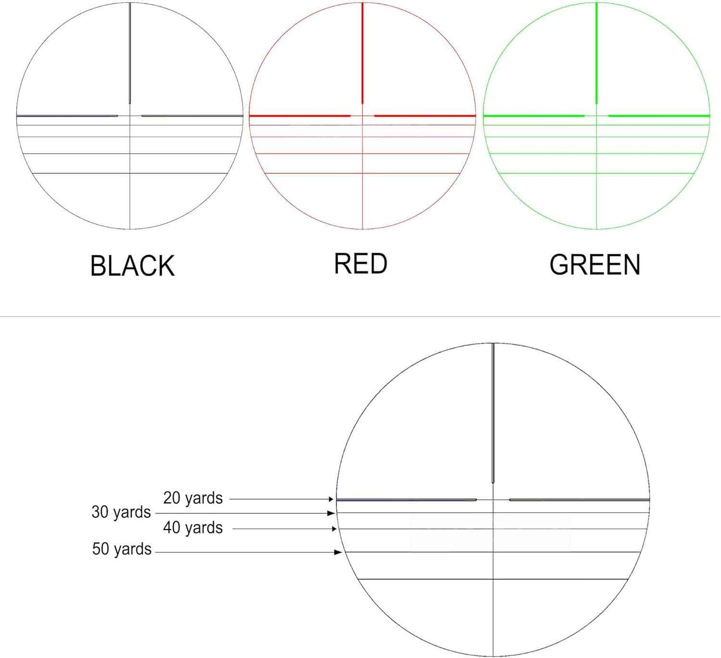 Gamo Recon G2 Whisper Air Rifle scope sight 4x32 aluminum Illuminated Red Green reticle.
