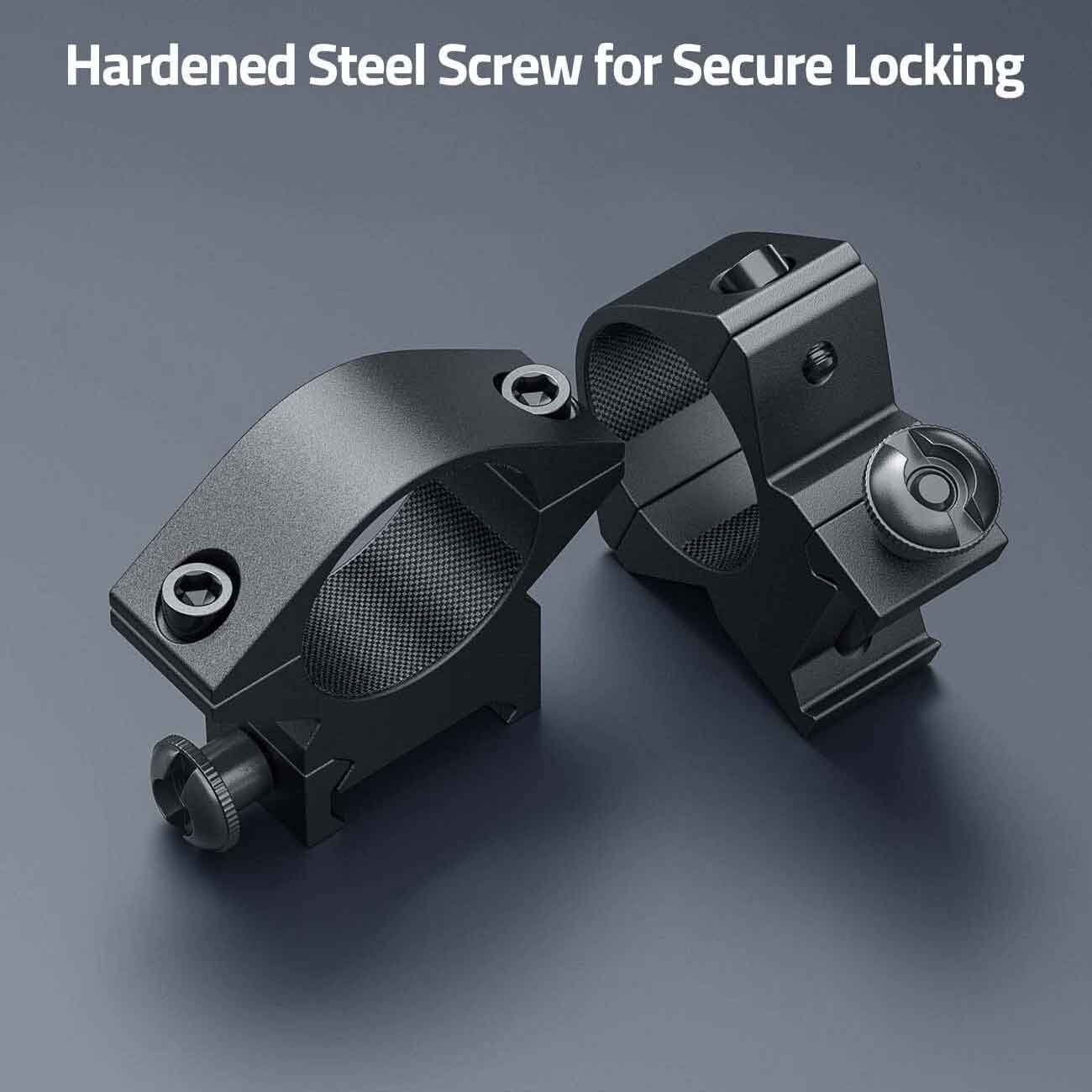 Low Profile 1" Rifle Scope Ring Mount for Picatinny Rails.