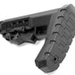 Geronimo style collapsible stock black compatible with Mossberg 590 20 gauge pump.
