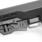 Geronimo style collapsible stock black compatible with Mossberg 590 20 gauge pump.