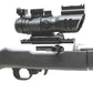 4X32 Compact Scope with with Red/Green/Blue Mildot Reticle for Ruger model 10/22.