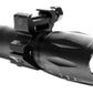 Aluminum flashlight for shotguns and rifles.