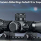 Low Profile 1" Rifle Scope Ring Mount for Picatinny Rails.