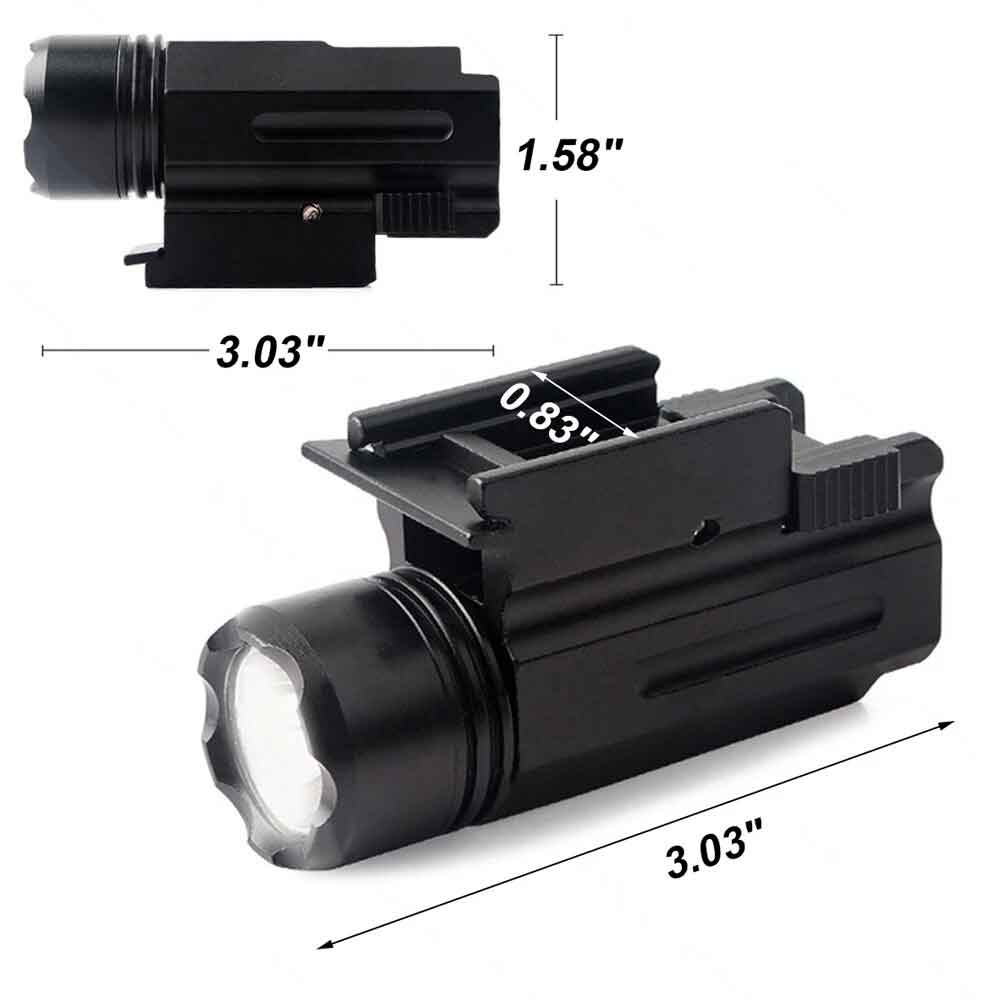 TRINITY 180 Lumen LED Flashlight for Glock 17 Quick Release Aluminum Black