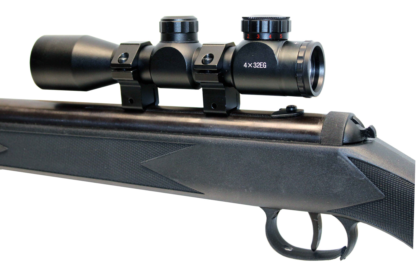 4X32 Compact Scope with Red/Green Reticle compatible with Umarex Canex CO2 Pellet Rifle.
