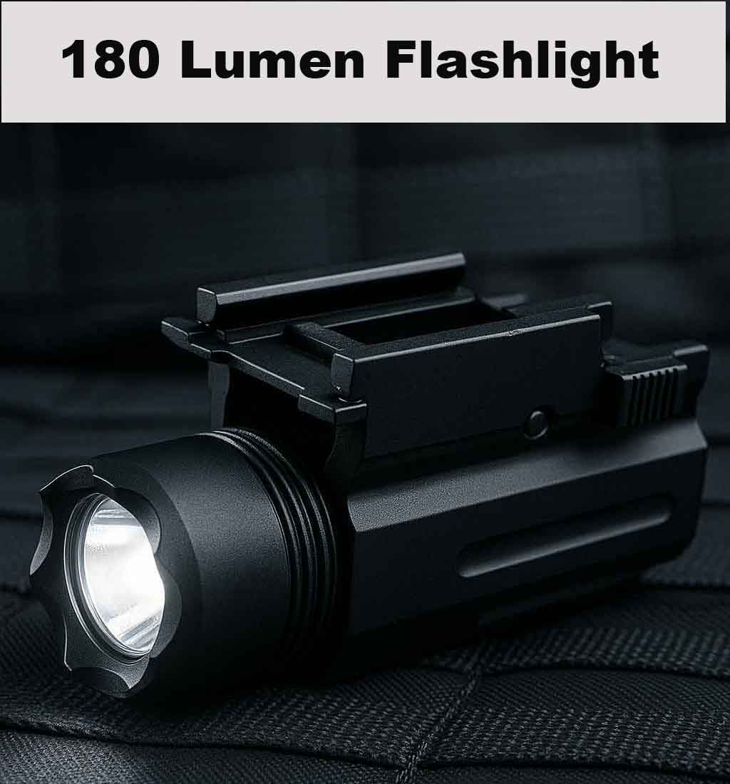 TRINITY 180 Lumen LED Flashlight for Glock 17 Quick Release Aluminum Black