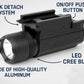 TRINITY 180 Lumen LED Flashlight for Glock 17 Quick Release Aluminum Black