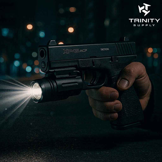 Tristar txi flashlight aluminum black tactical home defense accessories.